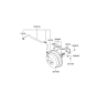 Diagram for Hyundai Sonata Brake Booster Vacuum Hose - 59130-38106