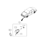 Diagram for 2003 Hyundai Sonata Fog Light - 92202-3D000