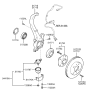 Diagram for 1998 Hyundai Sonata Steering Knuckle - 51715-38100