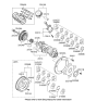 Diagram for Hyundai Crankshaft Thrust Washer Set - 21030-3E000