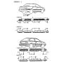 Diagram for 1986 Hyundai Excel Door Moldings - 87732-21301-BT