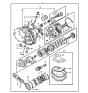 Diagram for 1993 Hyundai Excel Automatic Transmission Overhaul Kit - 45010-36000