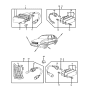 Diagram for 1988 Hyundai Excel Side Marker Light - 92303-21652