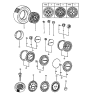 Diagram for 1990 Hyundai Excel Spare Wheel - 52910-21555