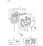 Diagram for Hyundai Wheel Cylinder Repair Kit - 58304-21300