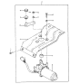 Diagram for 1988 Hyundai Excel Wiper Motor - 98100-21011