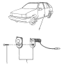 Diagram for 1986 Hyundai Excel Door Jamb Switch - 93560-21000