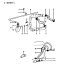 Diagram for 1986 Hyundai Excel Radiator Hose - 25412-21000