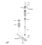 Diagram for Hyundai Tucson Shock And Strut Mount - 55330-D3000