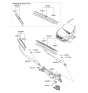 Diagram for 2018 Hyundai Tucson Wiper Blade - 98350-1R050