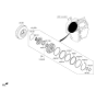 Diagram for Hyundai Tucson Torque Converter - 45100-3BHM0