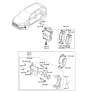 Diagram for Hyundai Tucson Brake Caliper - 58180-D3A00