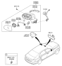 Diagram for Hyundai Genesis G90 Side Marker Light - 87613-D2000
