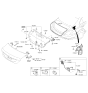Diagram for Hyundai Genesis G90 Tailgate Latch - 81231-D2010