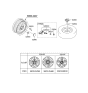 Diagram for 2013 Hyundai Azera Wheel Cover - 52960-3V000