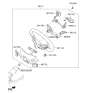 Diagram for Hyundai Ioniq Steering Wheel - 56100-G7500-YUT