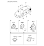 Diagram for 2021 Hyundai Ioniq Car Speakers - 96380-G2100