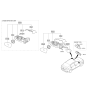 Diagram for 2019 Hyundai Ioniq Car Mirror - 87610-G2350