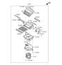 Diagram for 2022 Hyundai Ioniq Blend Door Actuator - 97124-G2000