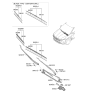 Diagram for Hyundai Tucson Wiper Linkage - 98120-CW000