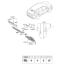 Diagram for 2023 Hyundai Tucson Wiper Arm - 98820-R5000