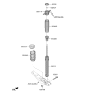 Diagram for 2021 Hyundai Santa Fe Hybrid Shock Absorber - 55307-CL600