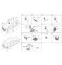 Diagram for 2022 Hyundai Santa Fe Hybrid Parking Assist Distance Sensor - 99150-S1500