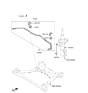 Diagram for Hyundai Santa Fe Sway Bar Bushing - 54813-S3000