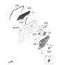 Diagram for 2021 Hyundai Elantra Tailgate Lock Actuator Motor - 81420-AB000