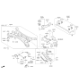 Diagram for Hyundai Tucson Rear Crossmember - 55405-D3550