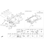 Diagram for 2021 Hyundai Tucson Sun Visor - 85201-D3140-UUE