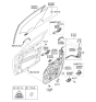Diagram for 2015 Hyundai Tucson Window Motor - 82450-D3010