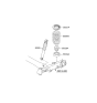 Diagram for 2014 Hyundai Veloster Coil Spring Insulator - 55332-1R000