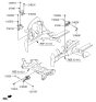 Diagram for Hyundai Elantra Engine Mount Bracket - 21830-A5300