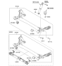 Diagram for 2015 Hyundai Accent Axle Beam - 55100-1R000