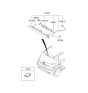 Diagram for Hyundai Accent Windshield Washer Nozzle - 98931-0U000
