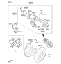 Diagram for 2012 Hyundai Accent Brake Pad Set - 58302-1RA30