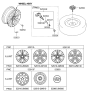 Diagram for 2009 Hyundai Genesis Coupe Spare Wheel - 52910-2M020