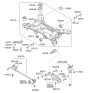Diagram for Hyundai Genesis Sway Bar Bracket - 55514-3M100