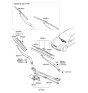 Diagram for Hyundai Palisade Wiper Blade - 98360-2M010