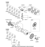 Diagram for Hyundai Crankshaft - 624R6-3CA00