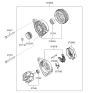 Diagram for 2009 Hyundai Genesis Coupe Voltage Regulator - 37370-25200