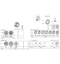 Diagram for 1990 Hyundai Excel Spare Wheel - 52910-24300