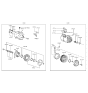 Diagram for Hyundai Excel A/C Compressor - 97701-24702