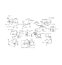 Diagram for 1990 Hyundai Excel A/C Hose - 97763-24800