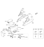Diagram for 2011 Hyundai Elantra Center Console Base - 84611-3X000-RY