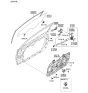 Diagram for 2015 Hyundai Elantra Window Motor - 82450-3X100