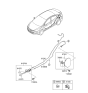 Diagram for 2012 Hyundai Elantra Fuel Door Release Cable - 81590-3X000