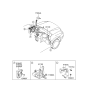 Diagram for Hyundai Tucson Relay Block - 91110-2E000