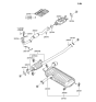 Diagram for Hyundai Tail Pipe - 28700-2E150